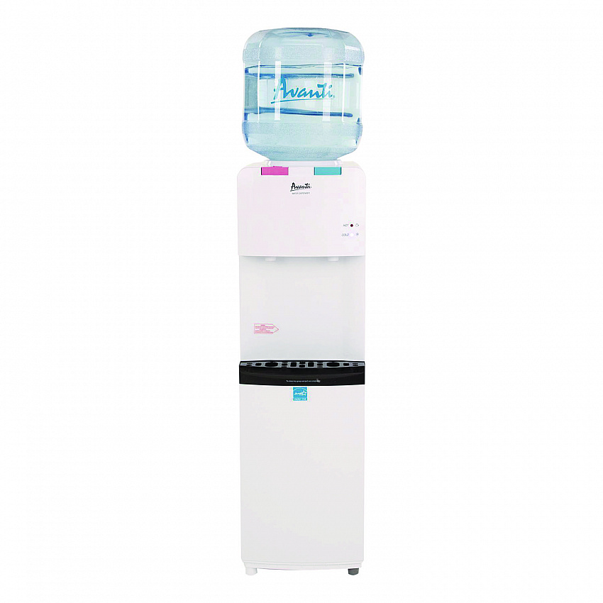 Hot and Cold Water Stand Up Dispenser, 3 gal to 5 gal, 11 x 12 x 36, White (WDHC770I0W)