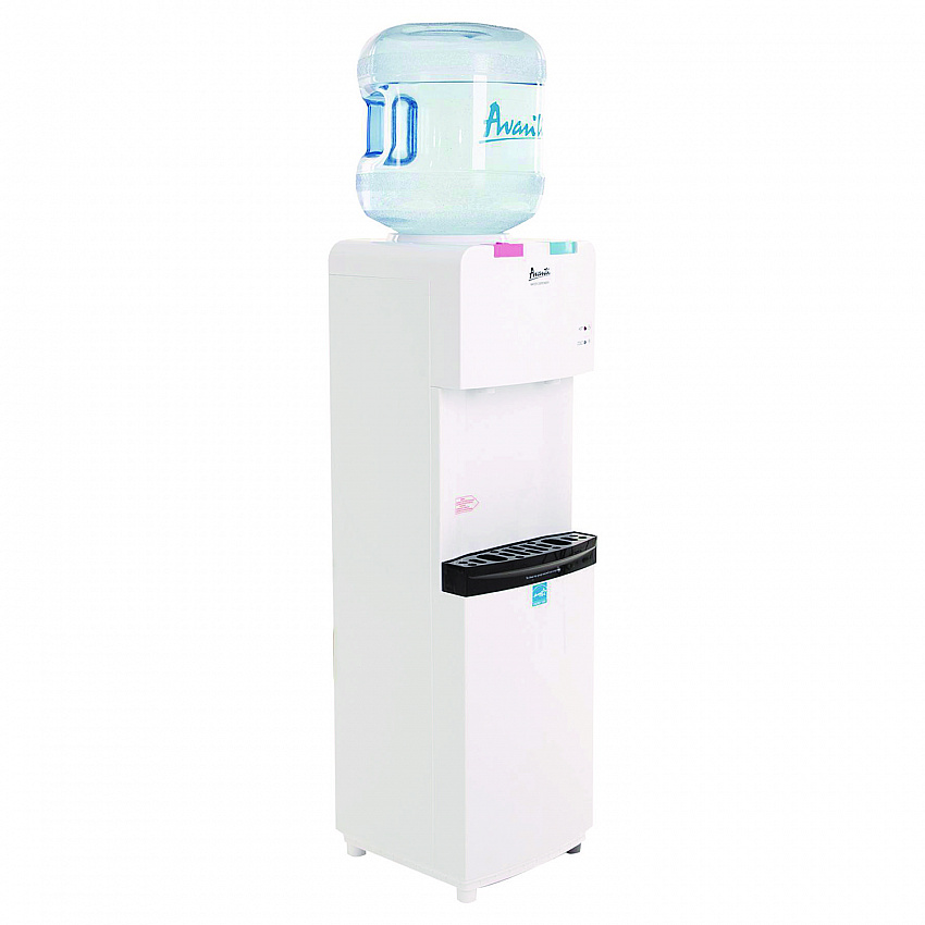 Hot and Cold Water Stand Up Dispenser, 3 gal to 5 gal, 11 x 12 x 36, White (WDHC770I0W)