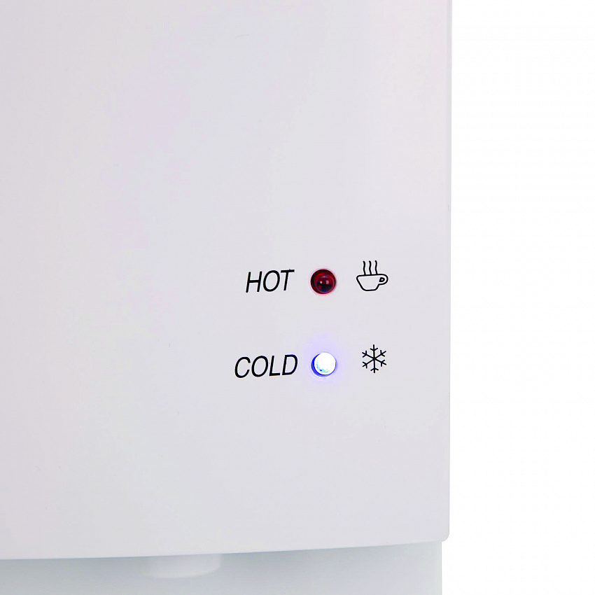 Hot and Cold Water Stand Up Dispenser, 3 gal to 5 gal, 11 x 12 x 36, White (WDHC770I0W)