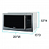 1.1 cu ft Compact Microwave Oven, 1,000 W, Mirror-Finish (MT116V4M)