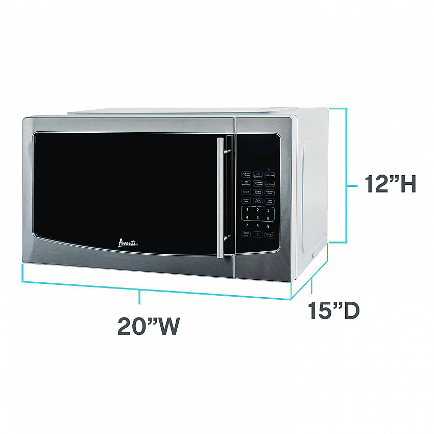 1.1 cu ft Compact Microwave Oven, 1,000 W, Mirror-Finish (MT116V4M)