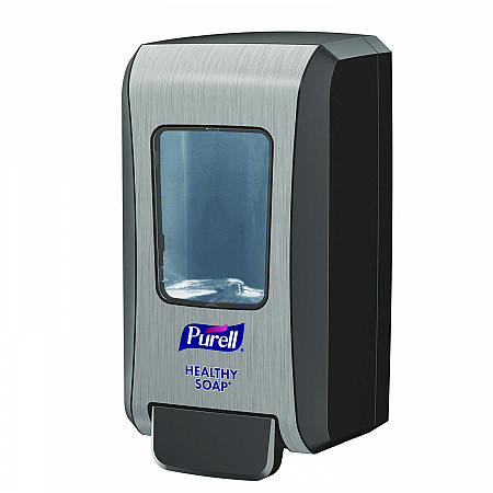 FMX-20 Soap Push-Style Dispenser, 2,000 mL, 6.5 x 4.65 x 11.86, Graphite/Chrome, 6/Carton (523406CT)
