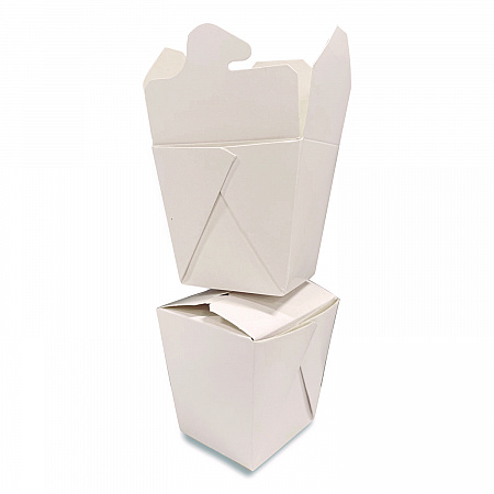 Food Pail, 32 oz, 4 x 3.69 x 4.55, White, Paper, 400/Carton (3103032)
