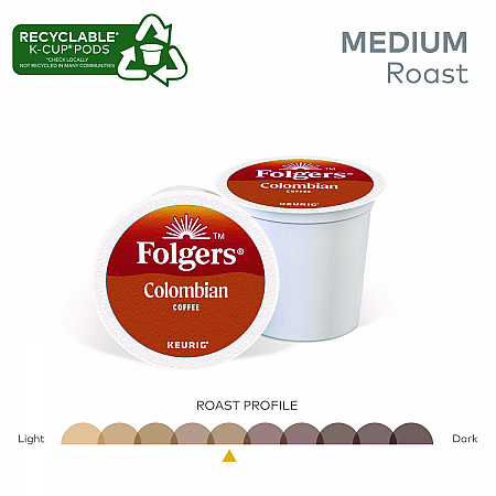 100% Colombian Coffee K-Cups, 24/Box (6659)