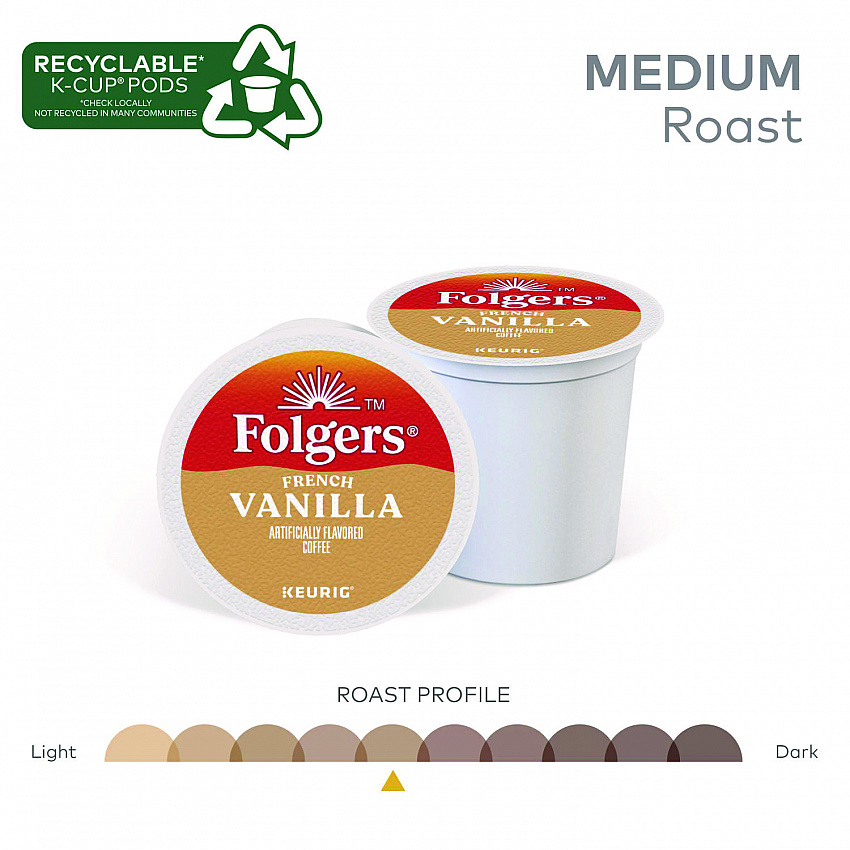 French Vanilla Coffee K-Cups, 24/Box (6661)
