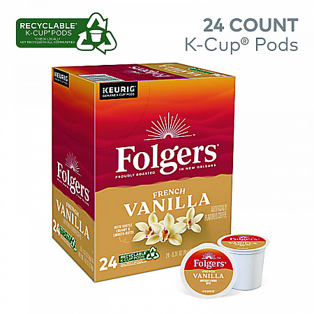 French Vanilla Coffee K-Cups, 24/Box (6661)