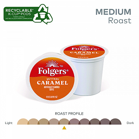 Buttery Caramel Coffee K-Cups, 24/Box (6680)