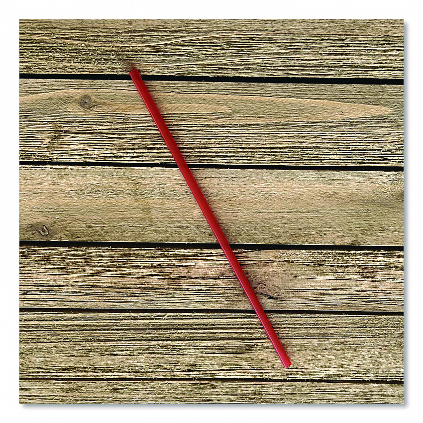 Wrapped Giant Straws, 10.25", Polypropylene, Red, 300/Pack, 4 Packs/Carton (GST1025RD)