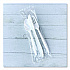 Three-Piece Polystyrene Cutlery Kit, Mediumweight, Fork/Knife/Spoon, Plastic, White, 250/Carton (3KITWHPS)
