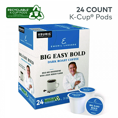 Big Easy Bold Coffee K-Cups, 24/Box (PB1036)