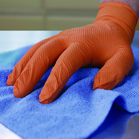 DT Nitrile Disposable Gloves, Powder-Free, Medium, 6 mil Thick, 9.5