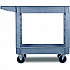 Two-Shelf Utility Cart, Plastic, 2 Shelves, 500 lb Capacity, 17.25