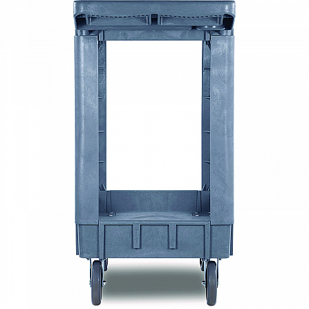 Two-Shelf Utility Cart, Plastic, 2 Shelves, 500 lb Capacity, 17.25
