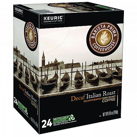 Decaf Italian Roast Coffee K-Cups, 24/Box (8506)