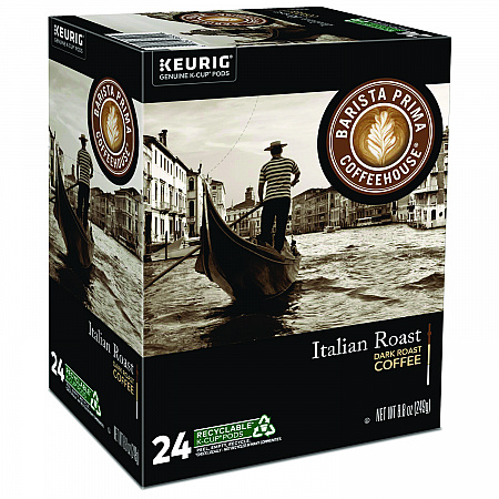 Italian Roast K-Cups Coffee Pack, 24/Box, 4 Box/Carton (8500CT)