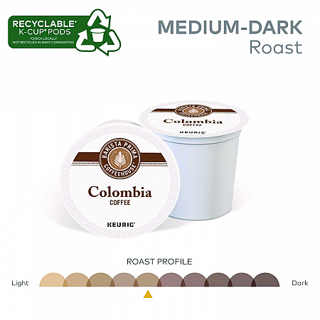 Colombia K-Cups Coffee Pack, 24/Box (6613)
