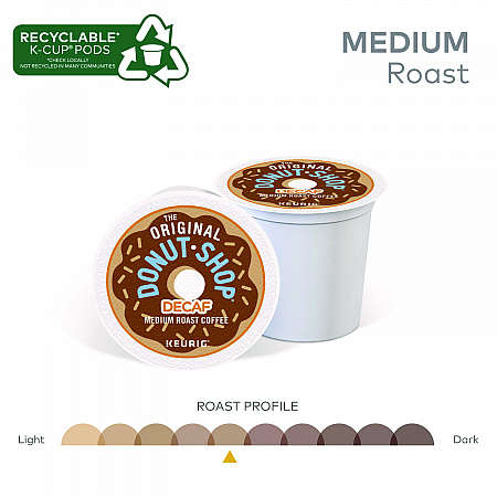 Donut Shop Decaf Coffee K-Cups, 24/Box (7401BX)