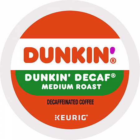 K-Cup Pods, Dunkin' Decaf, 22/Box (1269)