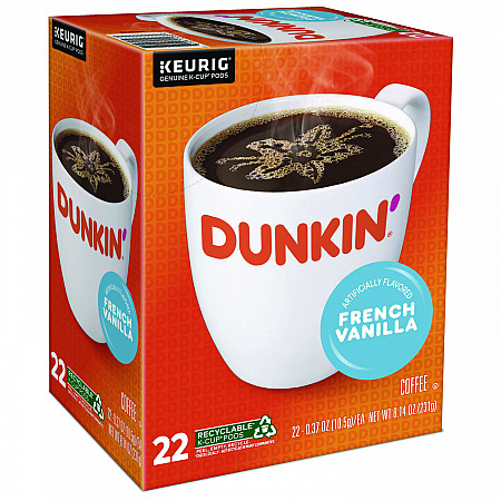 K-Cup Pods, French Vanilla, 22 Pods/Box (1268)