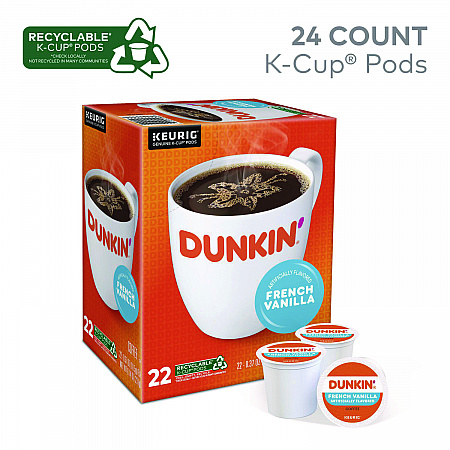 K-Cup Pods, French Vanilla, 22 Pods/Box (1268)