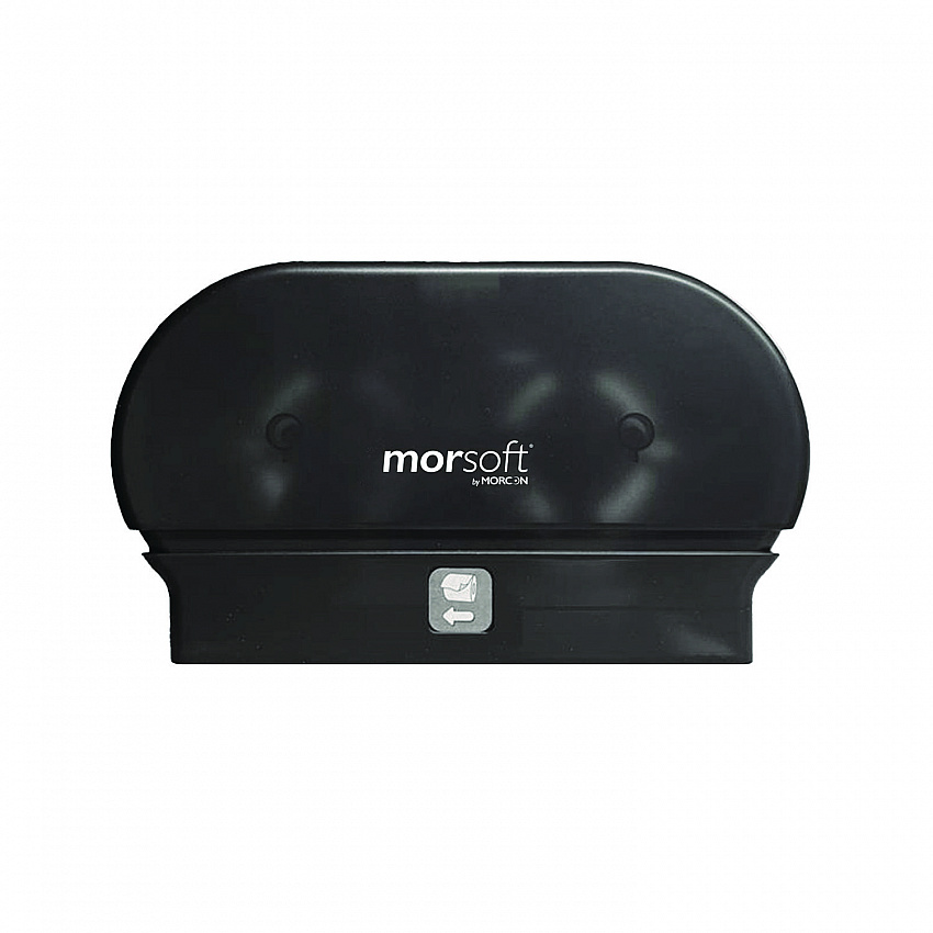 Morsoft Small Core Tissue Dispenser, 11.86 x 5.48 x 7.32, Black Translucent (M1005)