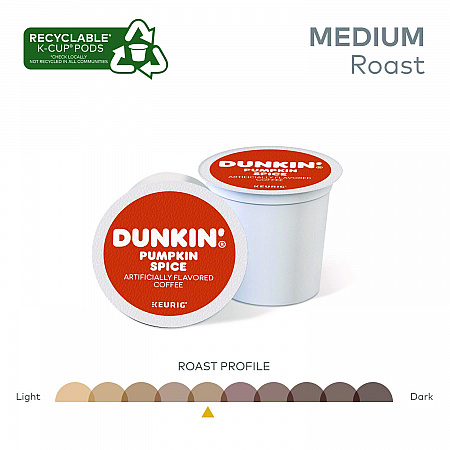 K-Cup Pods, Pumpkin Spice, 22/Box (7596)