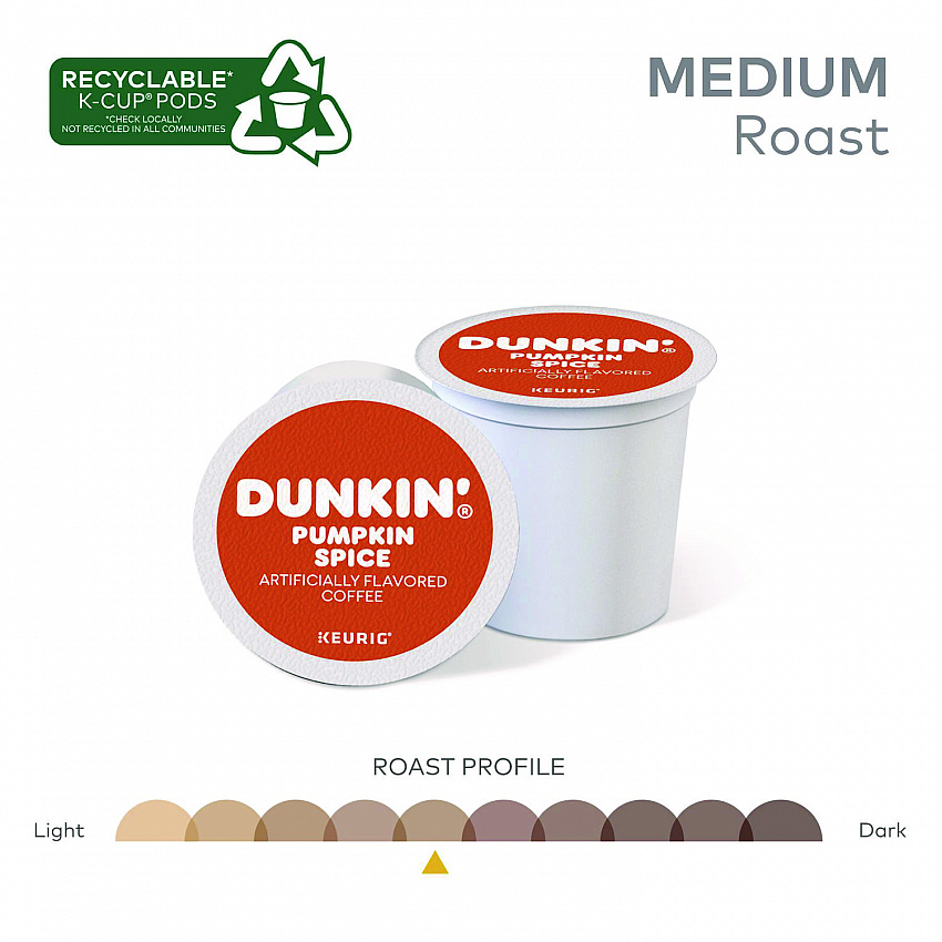 K-Cup Pods, Pumpkin Spice, 22/Box (7596)
