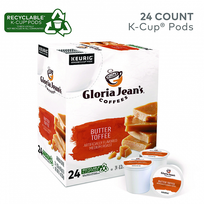 Butter Toffee Coffee K-Cups, 24/Box (60051012)