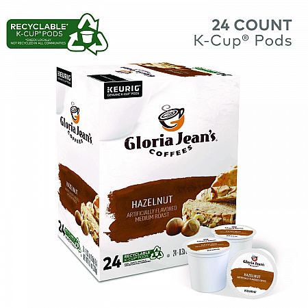 Hazelnut Coffee K-Cups, 24/Box (60051052)
