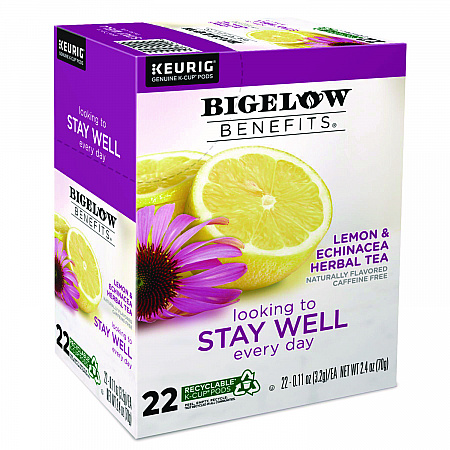Benefits Lemon and Echinacea Herbal K-Cup, 0.11 oz, 22/Box (2025)
