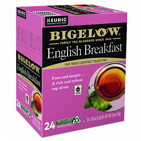 English Breakfast Tea K-Cups, 24/Box, 4 Box/Carton (6080CT)