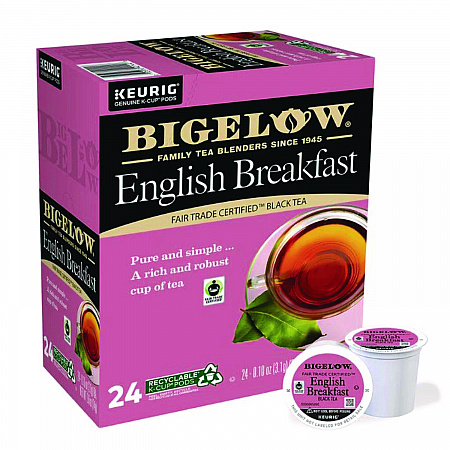 English Breakfast Tea K-Cups, 24/Box, 4 Box/Carton (6080CT)
