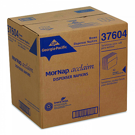 Interfold Napkin Refills, 1-Ply, 13 x 8.5, Brown, 900 Napkins/Pack, 12 Packs/Carton (37604)