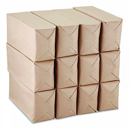 Interfold Napkin Refills, 1-Ply, 13 x 12, White, 600 Napkins/Pack,12 Packs/Carton (37803)