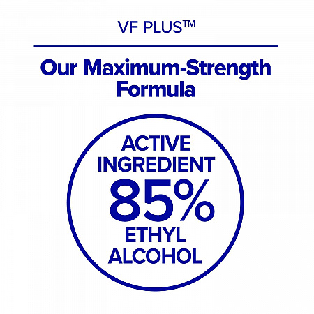 VF PLUS Hand Sanitizer Gel, 1,200 mL Refill Bottle, Fragrance-Free, For CS8 Dispensers, 2/Carton (789902CT)