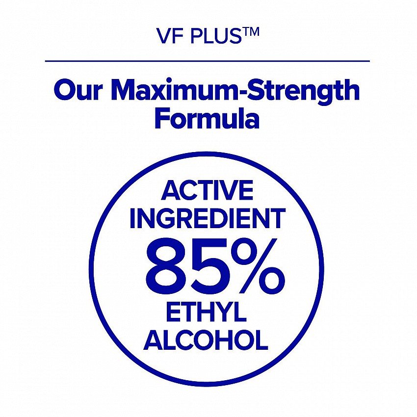 VF PLUS Hand Sanitizer Gel, 1,200 mL Refill Bottle, Fragrance-Free, For CS8 Dispensers, 2/Carton (789902CT)