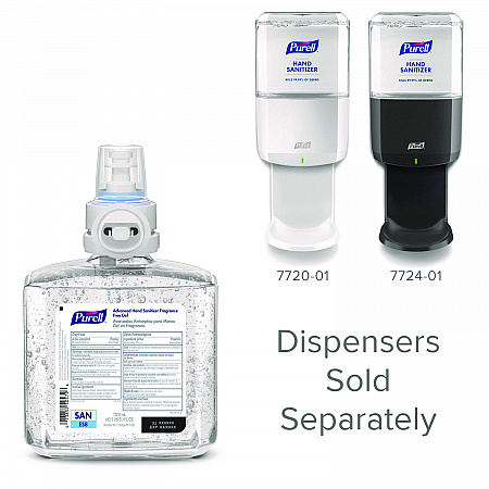 Professional Advanced Gel Hand Sanitizer Fragrance Free, For ES8 Dispenser, 2/Carton (776002)