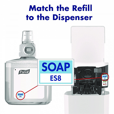 Professional Advanced Gel Hand Sanitizer Fragrance Free, For ES8 Dispenser, 2/Carton (776002)