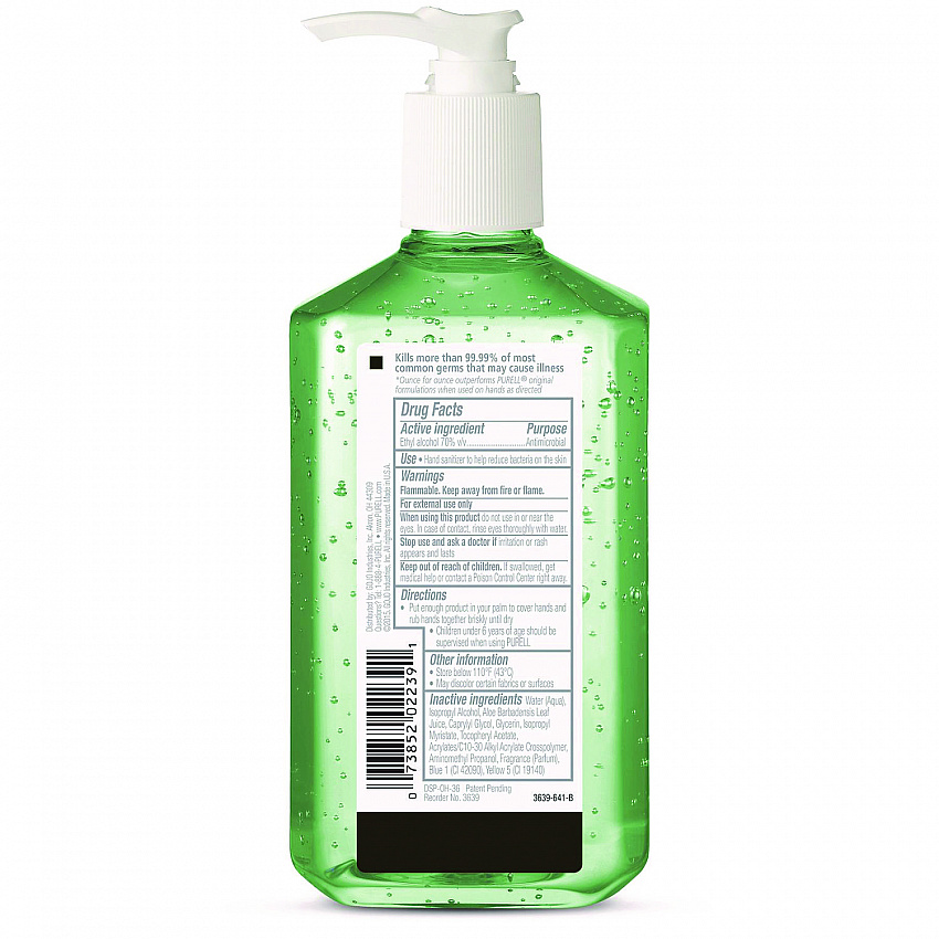 Advanced Hand Sanitizer Soothing Gel, 12 oz Pump Bottle, Fresh Scent (363912EA)