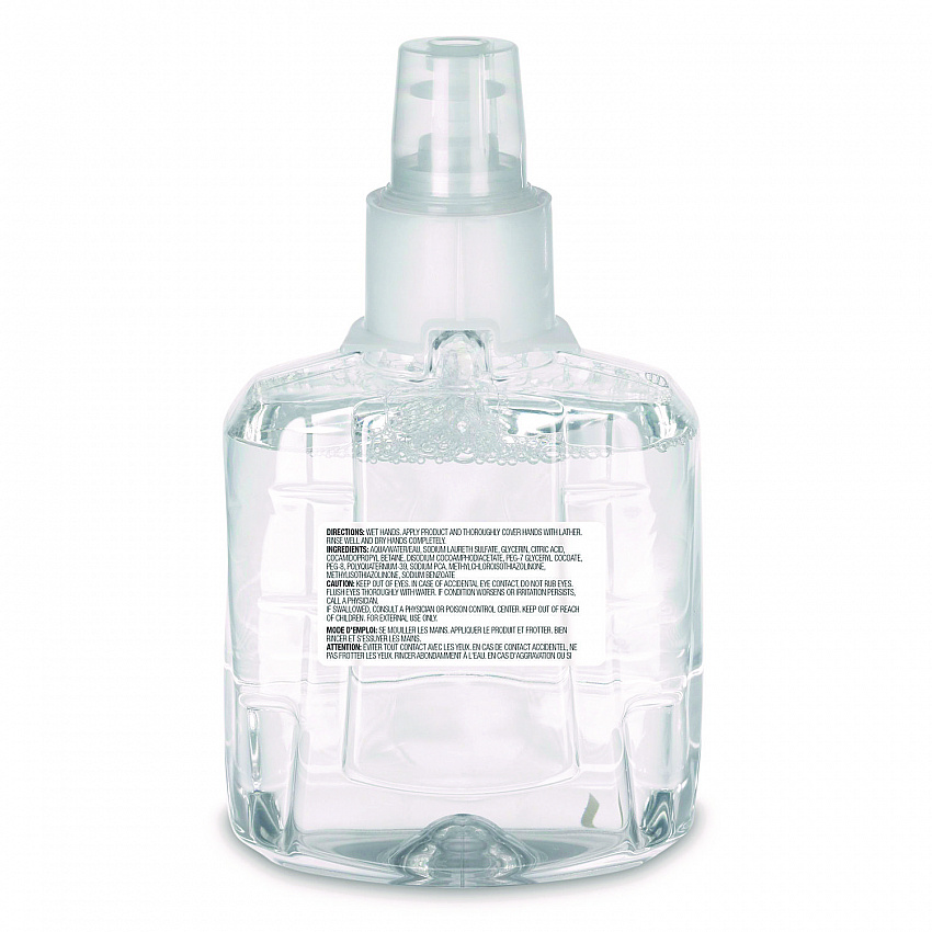 Clear and Mild Foam Handwash Refill, For LTX-12 Dispenser, Fragrance-Free, 1,200 mL (191102EA)