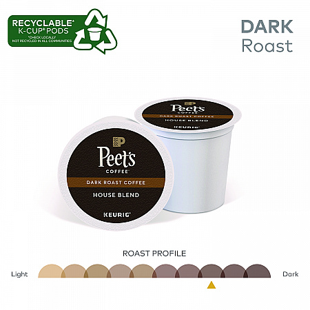 House Blend Coffee K-Cups, 22/Box (6546)