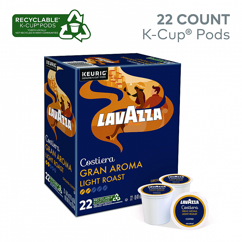 Gran Aroma Coffee K-Cups, 22/Box (6002)