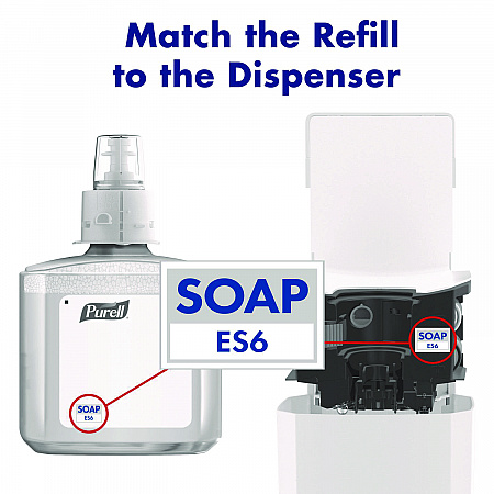 Food Processing Advanced Hand Sanitizer E3 Gel, 1,200 mL Bottle, Fragrance-Free, For ES6 Dispensers, 2/Carton (646102)