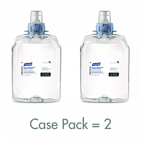 Education HEALTHY SOAP Fragrance Free Foam Refill, Unscented, 2,000 mL, 2/Carton (521202)
