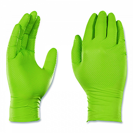 Heavy-Duty Industrial Nitrile Gloves, Powder-Free, XX-Large, 8 mil Thick, 9.5