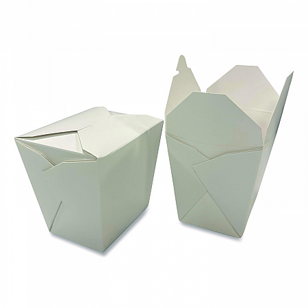 Food Pail, 32 oz, 4 x 3.69 x 4.55, White, Paper, 400/Carton (3103032)