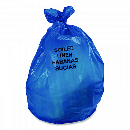 Linear Low Density Health Care Can Liners, Soiled Linen, 30 gal, 1.3 mil, 30