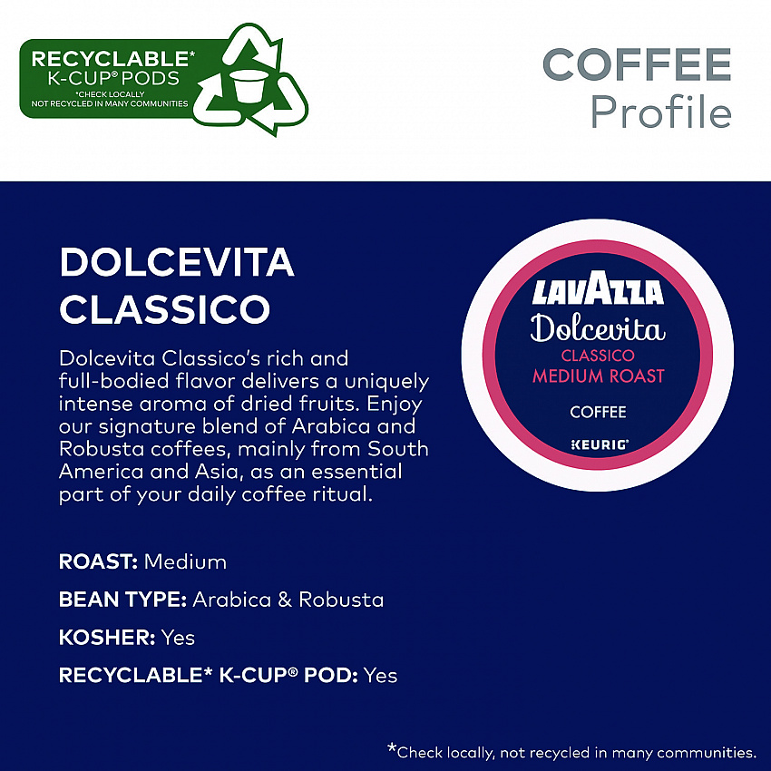 Classico Coffee K-Cups, 22/Box (6001)