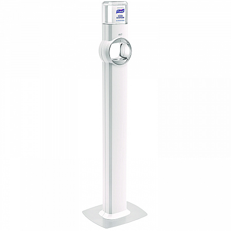 FS6 Touch-Free Floor Stand Dispenser, 1,200 mL, 12.5 x 11.3 x 38.5, White (6420DS)