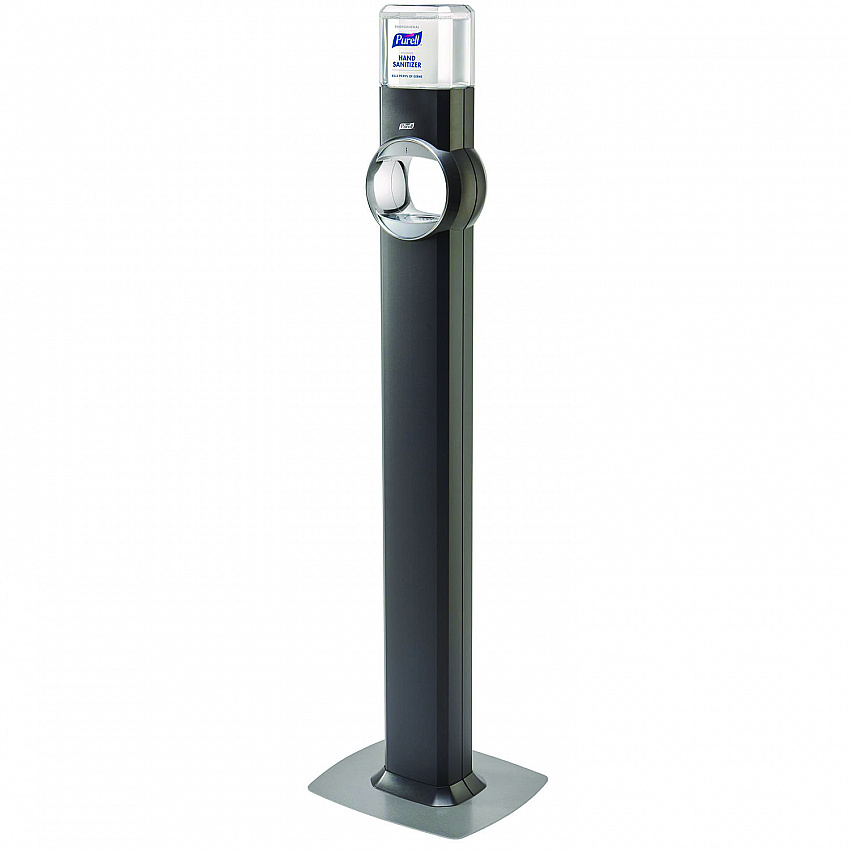 FS6 Touch-Free Floor Stand Dispenser, 1,200 mL, 12.5 x 11.3 x 38.5, Graphite (6424DS)